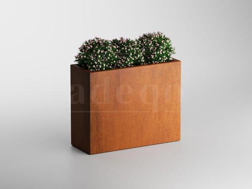 Adeqo cortenstaal plantenbak rechthoek 100 x 40 x 80 cm, Tuin en Terras, Bloembakken en Plantenbakken, 60 cm of meer, 100 cm of meer