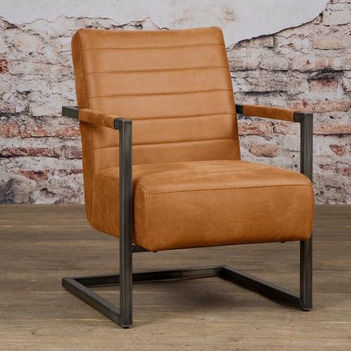 *WOONWINKEL* Tower Living Rocca Industriele Fauteuil Bull Co, Huis en Inrichting, Fauteuils, Nieuw, Stof, Verzenden
