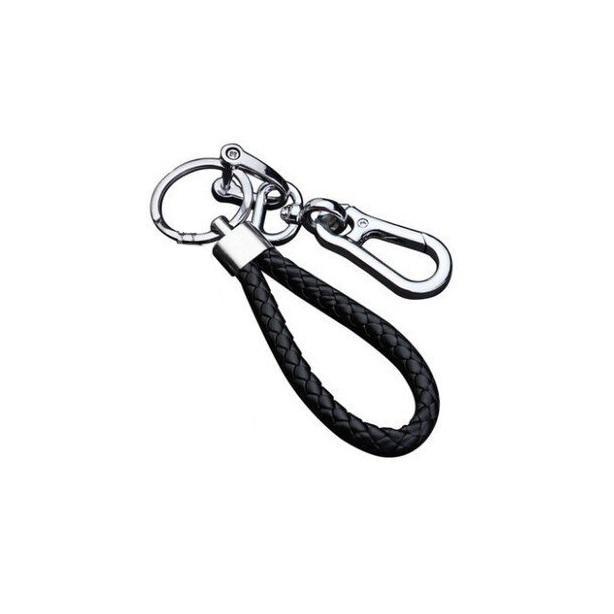 Karabijnhaak sleutelhanger - Met sleutelring - Zwart, Doe-het-zelf en Verbouw, Hang- en Sluitwerk, Overige typen, Nieuw, IJzer