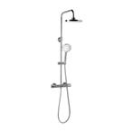 Regendoucheset Opbouw Sapho Liga Thermostaatkraan Ø 20 cm, Doe-het-zelf en Verbouw, Sanitair, Ophalen of Verzenden, Nieuw, Chroom