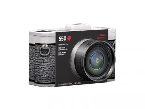 Classic Camera Tin Puzzel (550 stukjes) | Eurographics -, Hobby en Vrije tijd, Denksport en Puzzels, Nieuw, Verzenden