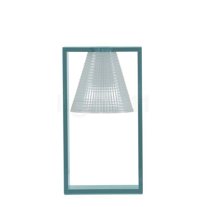 Kartell Light-Air Tafellamp, blauw - met reliø«f patroon, Huis en Inrichting, Lampen | Tafellampen, Nieuw, Verzenden