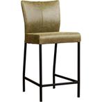 Leren barkruk Revolt laag - Vintage Olive (olijf/groen) -, Nieuw, Leer, Ophalen of Verzenden, 90 cm of meer