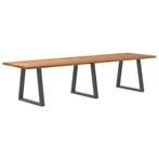 vidaXL Eettafel rechthoekig 320x90x74 cm massief eikenhout, Verzenden, Nieuw