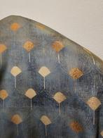 Luxe katoenen satijnen stof in grijsgroen - 300x300cm -, Antiek en Kunst