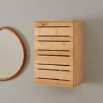 Badkamerkast Epind wandkast bamboe 50x33x20 cm naturel [en.c, Huis en Inrichting, Badkamer | Badkamermeubels, Verzenden, Nieuw
