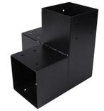 Starx paalverbinder 3-weg hoekmodel 120x120 mm zwart, Verzenden, Nieuw