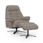 Fauteuil Caleb - Taupe Salerno - 96169 - fauteuils, Nieuw, Stof