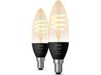 Philips Hue filamentkaars - warm- tot koelwit licht - 2-pack, Verzenden, Zo goed als nieuw