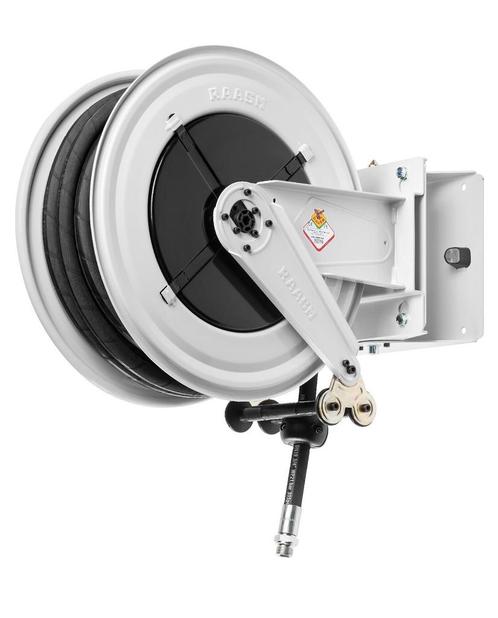 Haspel perslucht en water 20 m Ø G 1 (f) 20 bar Gepoederlak, Doe-het-zelf en Verbouw, Compressors, Ophalen of Verzenden