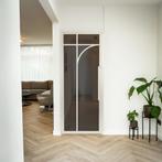 Stalen Binnendeur - Wit - 5 Vlaks rond - Rook glas, Doe-het-zelf en Verbouw, Deuren en Horren, Minder dan 80 cm, Binnendeur, Nieuw