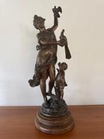 Hippolyte Moreau (1832-1927) - Beeld, SÉSARMEUSE - 48 cm -, Antiek en Kunst