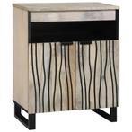 vidaXL Media-opslagkasten en rekken Wit en zwart 60 x 33 x, Minder dan 50 cm, Verzenden, Nieuw, Minder dan 100 cm