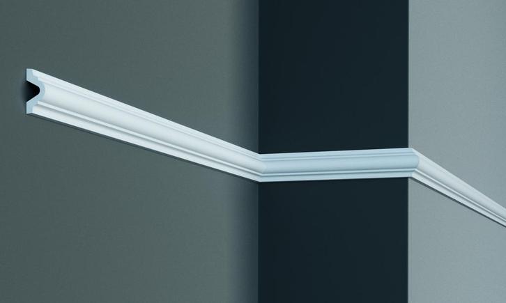 Kaderlijst CR810 (40 x 18 mm), polyurethaan, lengte 2 m, Doe-het-zelf en Verbouw, Plinten en Afwerking, Nieuw, Ophalen of Verzenden