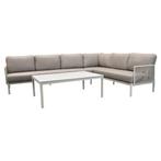 Joshua hoek loungeset 3 delig aluminium latte, Tuin en Terras, Tuinsets en Loungesets, Ophalen of Verzenden, Nieuw