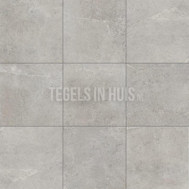 Vloertegel / wandtegel mattzer licht grijs 60x60, Doe-het-zelf en Verbouw, Tegels, Vloertegels, Nieuw, 10 m² of meer, Keramiek