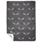 plaid gewei grijs xl 150x200cm, Huis en Inrichting, Woonaccessoires | Overige, Verzenden, Nieuw