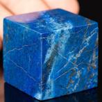 Lapis Lazuli kubus – geometrisch beeldhouwen - Hoogte: 45 mm