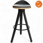 Barkruk BW - Zwart kunstleer, Vergader- of Presentatieruimte, Ophalen of Verzenden, Nieuw zonder verpakking, Stoel