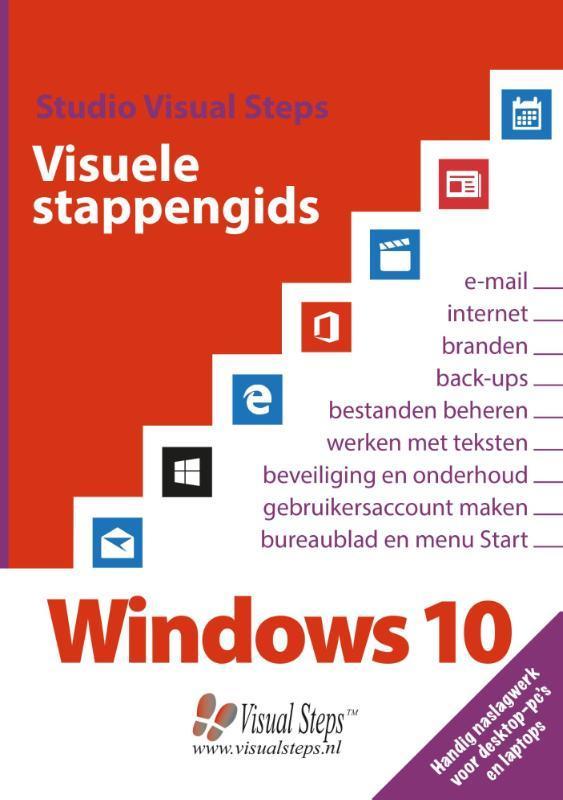 Visuele stappengids Windows 10 9789059054738, Boeken, Informatica en Computer, Gelezen, Verzenden