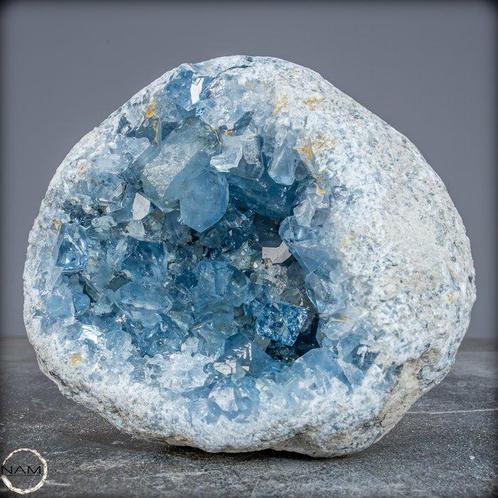 Natuurlijke Celestien Druzen/vrije vorm- 3412.38 g, Verzamelen, Mineralen en Fossielen