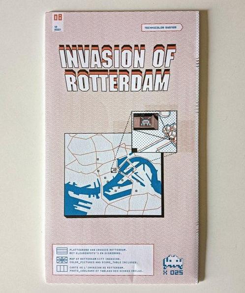 Invader (1969) - Invasion Map Of Rotterdam - 3D - 2001, Antiek en Kunst, Kunst | Schilderijen | Modern
