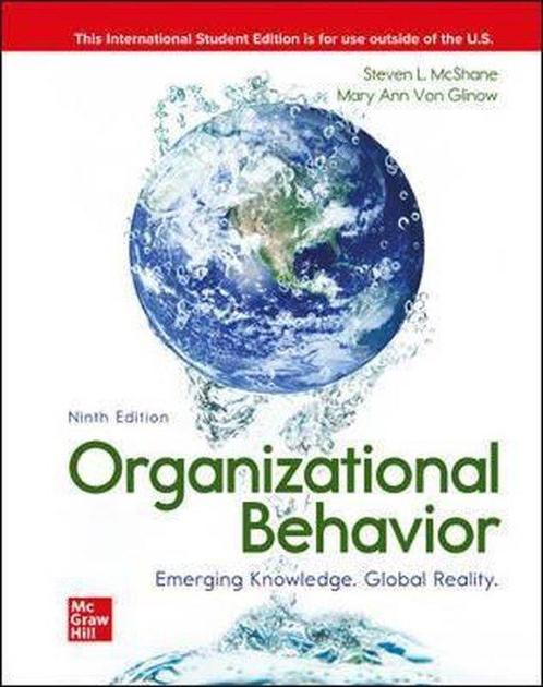 ISE Organizational Behavior 9781260570656, Boeken, Studieboeken en Cursussen, Zo goed als nieuw, Verzenden