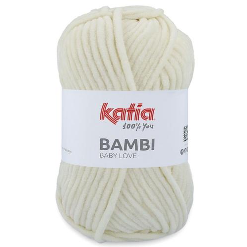 Katia Bambi - 305 ecru - Chenille Garen, Hobby en Vrije tijd, Breien en Haken, Ophalen of Verzenden