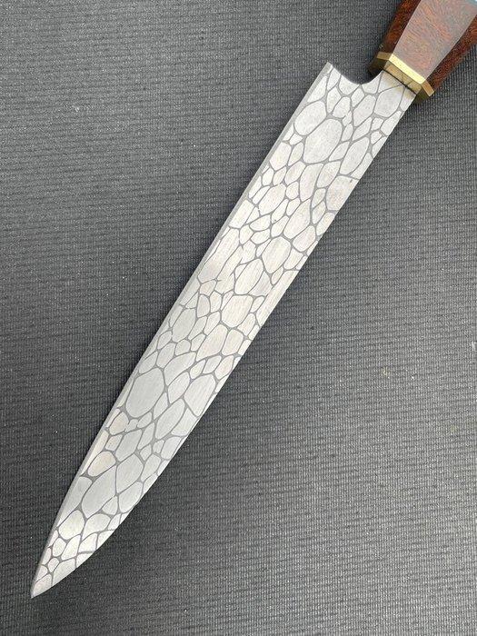 Custom Craft Knife - R342 - Tafelmes - Hout, Staal, Antiek en Kunst, Antiek | Keukenbenodigdheden