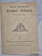 Document - Original Dokument - Königlich Württembergische, Antiek en Kunst