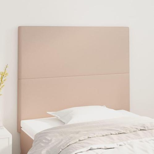vidaXL Hoofdborden 2 st 90x5x78/88 cm kunstleer, Huis en Inrichting, Slaapkamer | Bedden, Bruin, Nieuw, Overige materialen, Verzenden
