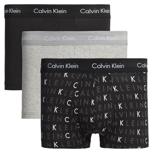 Calvin Klein Ondergoed 3Pack Zwart Grijs Logo Low Rise Trunk, Kleding | Heren, Ondergoed, Verzenden
