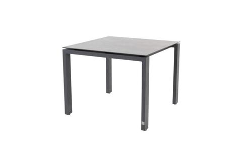 4 Seasons Outdoor Goa tafel met HPL blad light grey 95 x 95, Tuin en Terras, Tuinsets en Loungesets, Ophalen of Verzenden