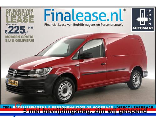 Volkswagen Caddy Maxi 2.0 TDI L2H1 AUT Airco PDC €225pm, Auto's, Bestelauto's, Lease, Automaat, Diesel, Volkswagen, Rood, Verzenden