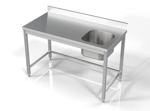 Spoeltafel RVS | 1400x700x850mm | 2 Uitvoeringen, Zakelijke goederen, Horeca | Meubilair en Inrichting, Verzenden