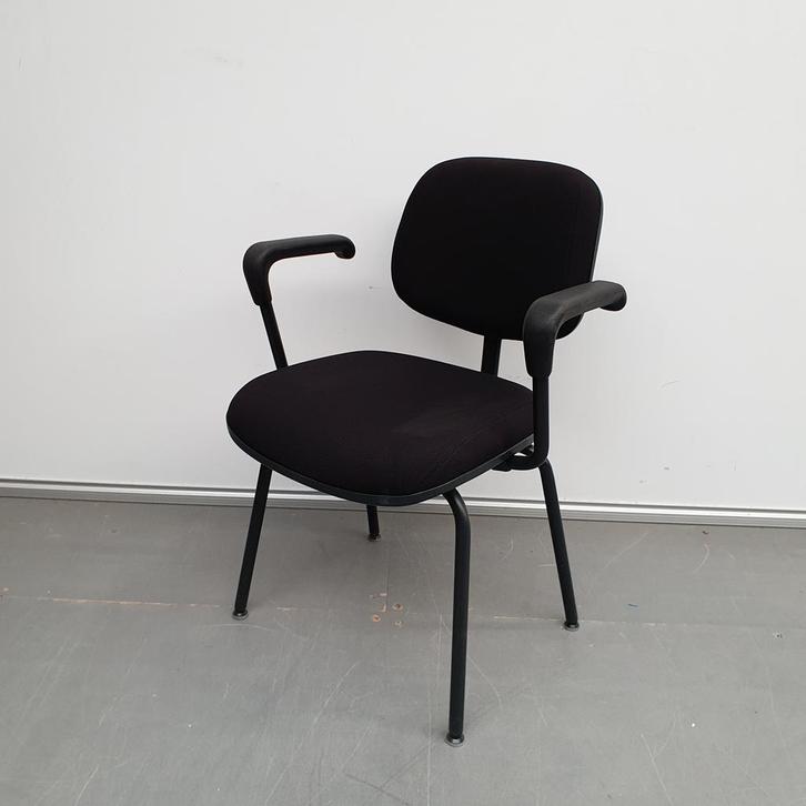 Ahrend Cirkel vergaderstoel - zwarte stof, Verzamelen, Retro, Ophalen of Verzenden
