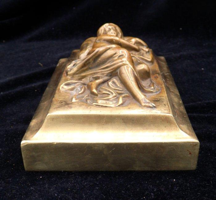 Fraai bronzen beeld van Leda en de Zwaan - Beeld, Leda en de, Antiek en Kunst, Curiosa en Brocante