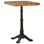 vidaXL Bistrotafel Bruin 50 x 50 x 76 cm massief gerecycled, Huis en Inrichting, Tafels | Eettafels, Verzenden, Nieuw