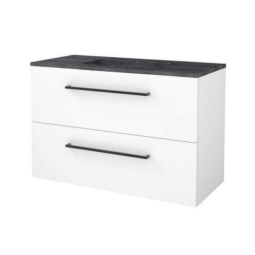 Badmeubelset Aquasplash Salt 100x46cm Met Grepen, Doe-het-zelf en Verbouw, Sanitair, Ophalen of Verzenden
