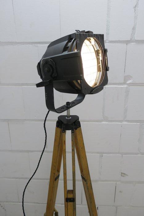 Theater Lamp - Staande lamp - Aluminium, Staal, Hout, Antiek en Kunst, Antiek | Wandborden en Tegels