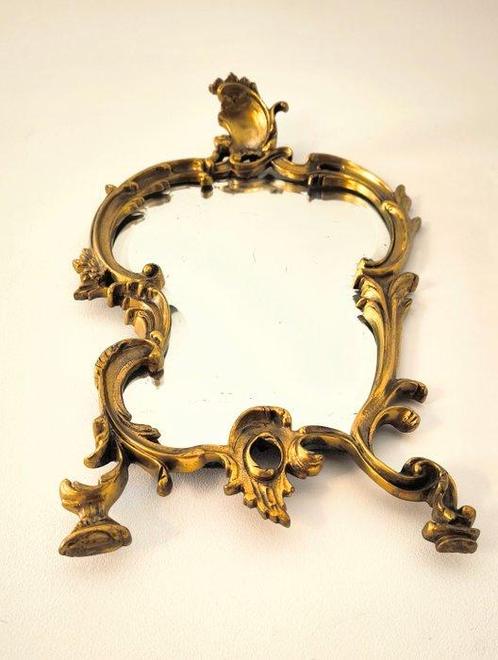 Spiegel - Brons, Kristal - Bronzen hoorn des overvloeds, Antiek en Kunst, Curiosa en Brocante