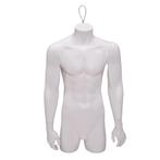 Gruppo Corso Torso 3/4 model heer met armen, in mat wit
