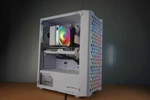 Witte RGB Game PC // Intel 10-Core // RX480 // 16GB DDR4, Computers en Software, Desktop Pc's, 3 tot 4 Ghz, SSD, Met videokaart