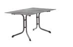 Sieger Boulevard klaptafels staal/polytec Ø85 cm tot 140 cm, Tuin en Terras, Tuintafels, Ophalen of Verzenden, Nieuw