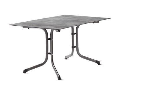 Sieger Boulevard klaptafels staal/polytec Ø85 cm tot 140 cm, Tuin en Terras, Tuintafels, Ophalen of Verzenden