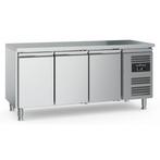 Ecofrost Koelwerkbank 3 Deuren | 417L | +2°C/+8°C | RVS | 17, Witgoed en Apparatuur, Koelkasten en IJskasten, Ophalen of Verzenden