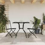 vidaXL 3-delige Tuinset metaal gaas antracietkleurig, 2 zitplaatsen, Overige materialen, Verzenden, Nieuw