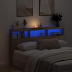 vidaXL Hoofdbordkast met LED artisan 180x17x102 cm, Verzenden, Nieuw, Bruin, Hout