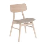 *WOONWINKEL* Kave Home Selia Eiken Stoel Retro, Huis en Inrichting, Stoelen, Verzenden, Nieuw, Bruin, Stof