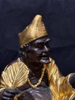 Aziatisch man in goud - Brons vuur verguld - China (Zonder